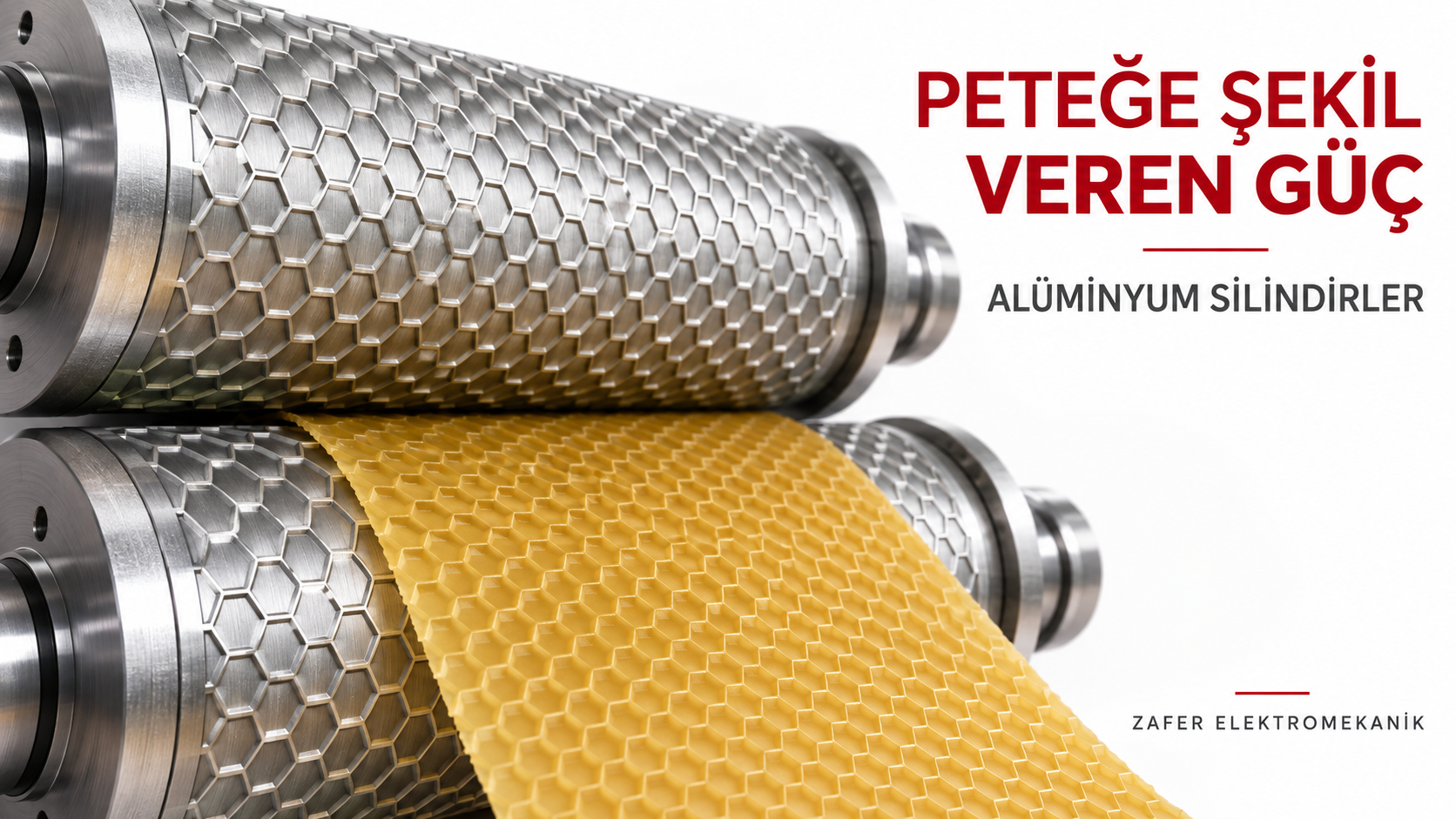 Alüminyum petek desenli silindirlerin temsili tanıtımı