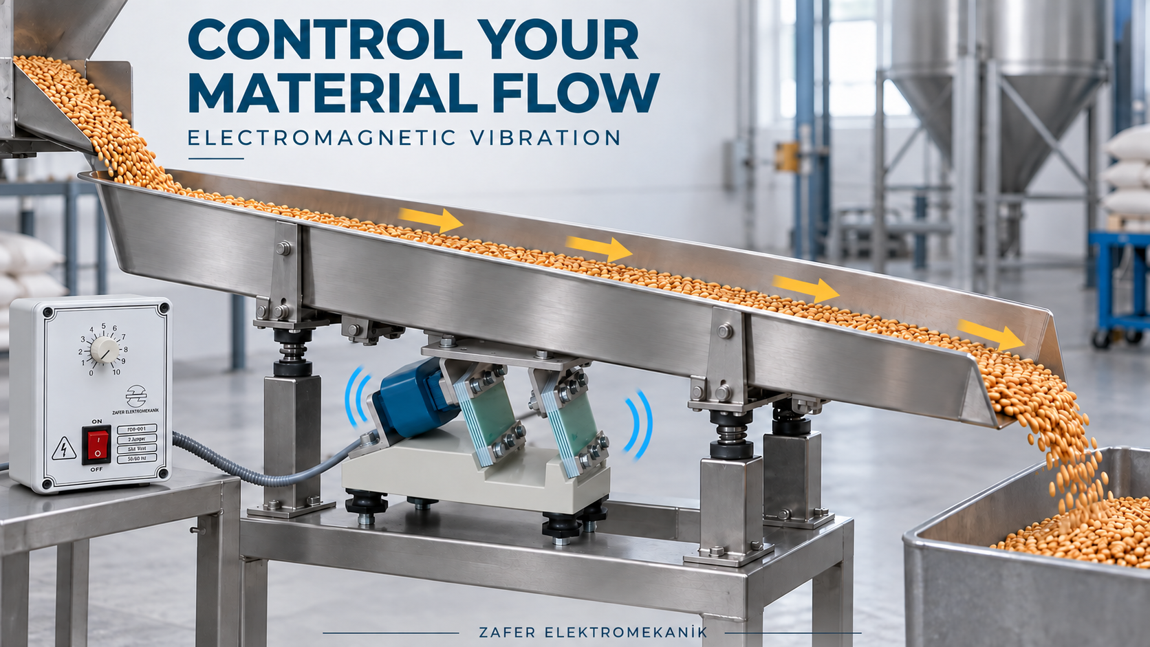 Illustrative view of an electromagnetic feeding system